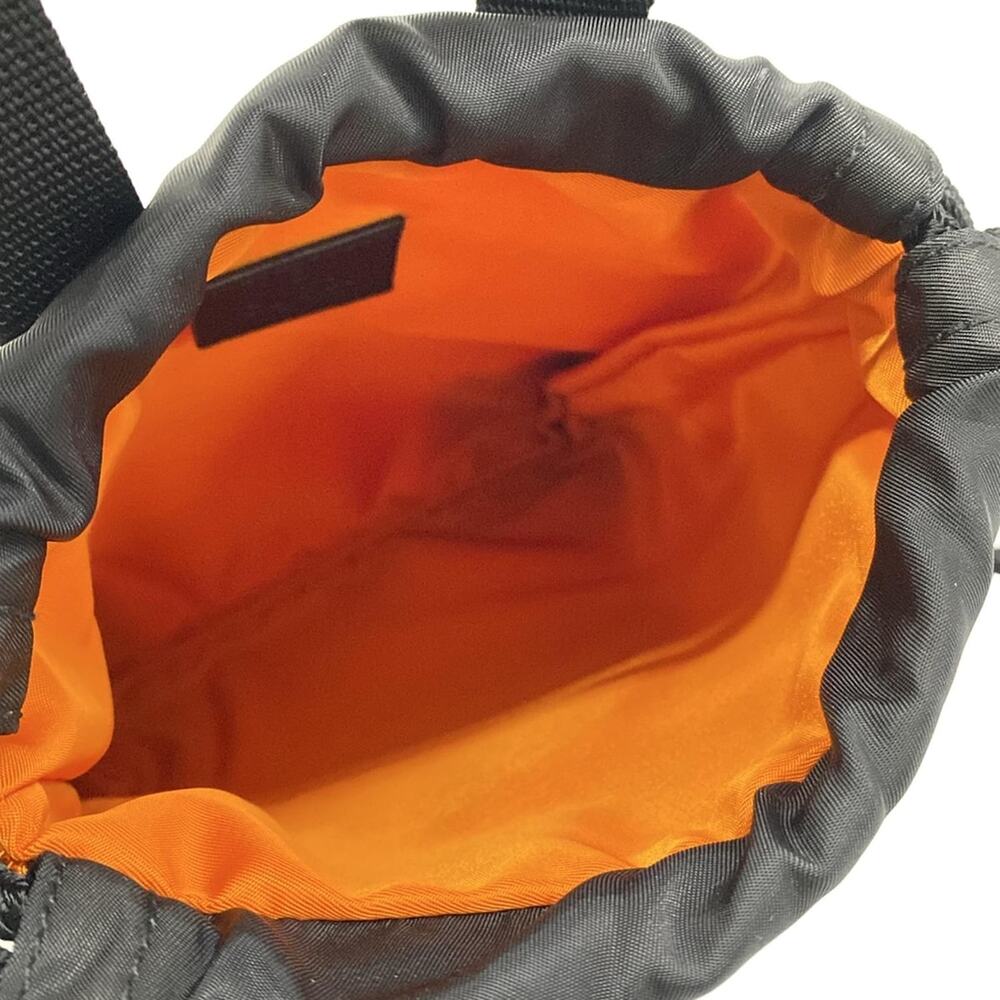 Gucci Off the Grit Backpack Daypack Backpack 643887 Orange Black Nylon Leather - Picture 7 of 15